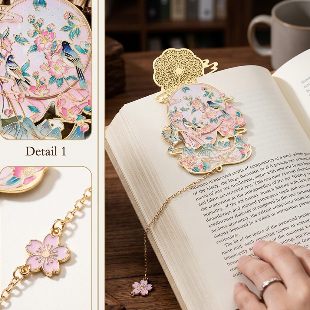 Stationery And Office Supply Chain - Chinese Style Exquisite Page Marker With