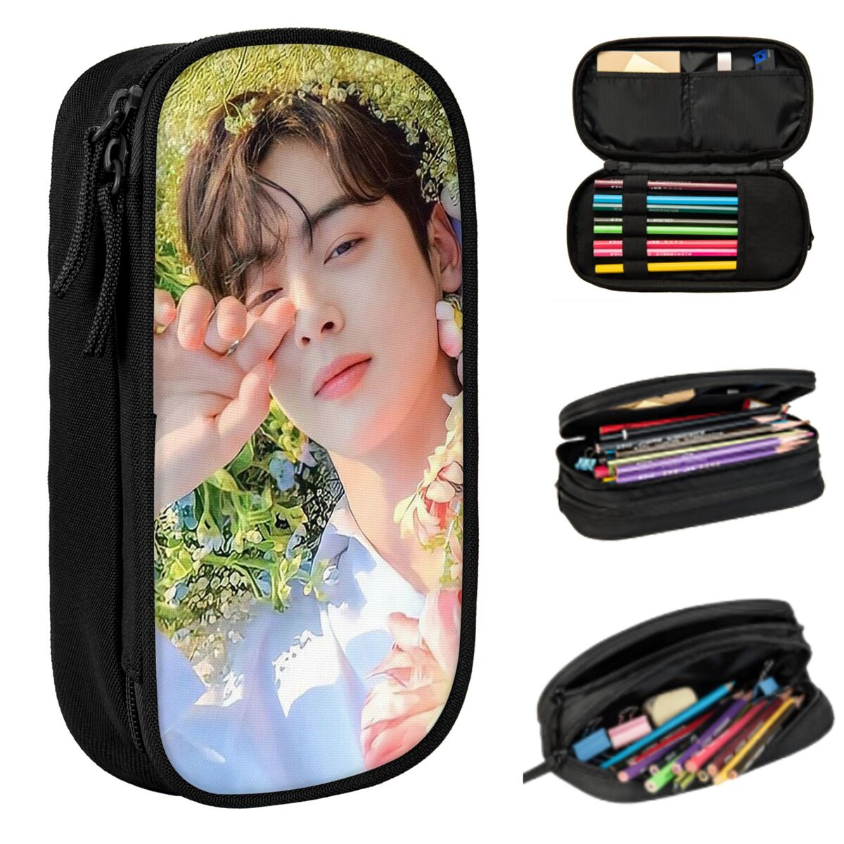 Stationery And Office Supply Chain - Cha EunWoo Kpop Astro Pencil Case