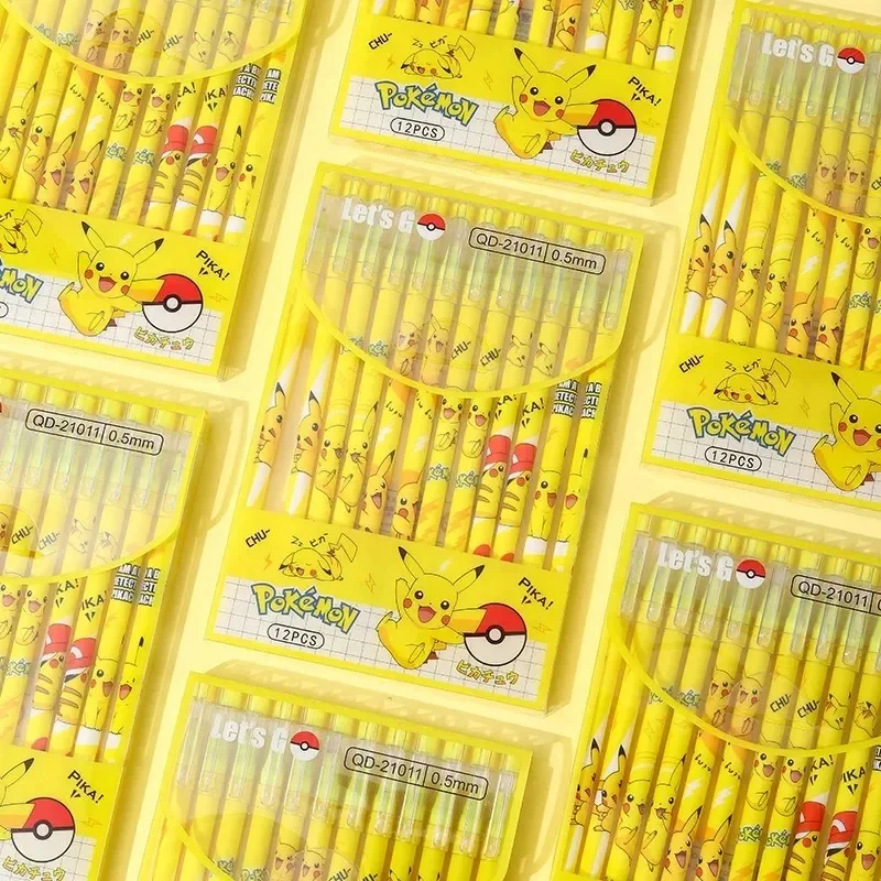 12Pcs Pokemon Pikachu Erasable - đánh giá và giá Office Supply Office Stationery Items