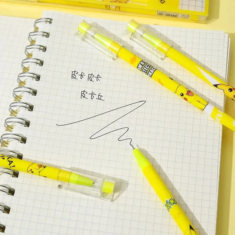 12Pcs Pokemon Pikachu Erasable - đánh giá và giá Office Supply Office Stationery Items