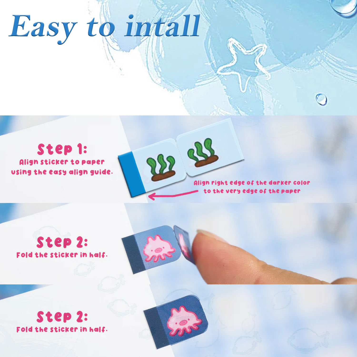 Sea Creature Lil Tab Stickers  - đánh giá và giá Index Tab Divider