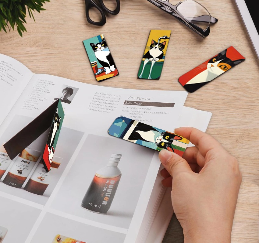 5PCS Simple And Fun Cat Magnet - đánh giá và giá Office Supply Office Stationery Items