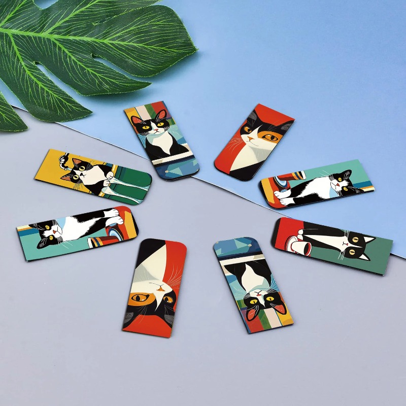 5PCS Simple And Fun Cat Magnet - đánh giá và giá Office Supply Office Stationery Items
