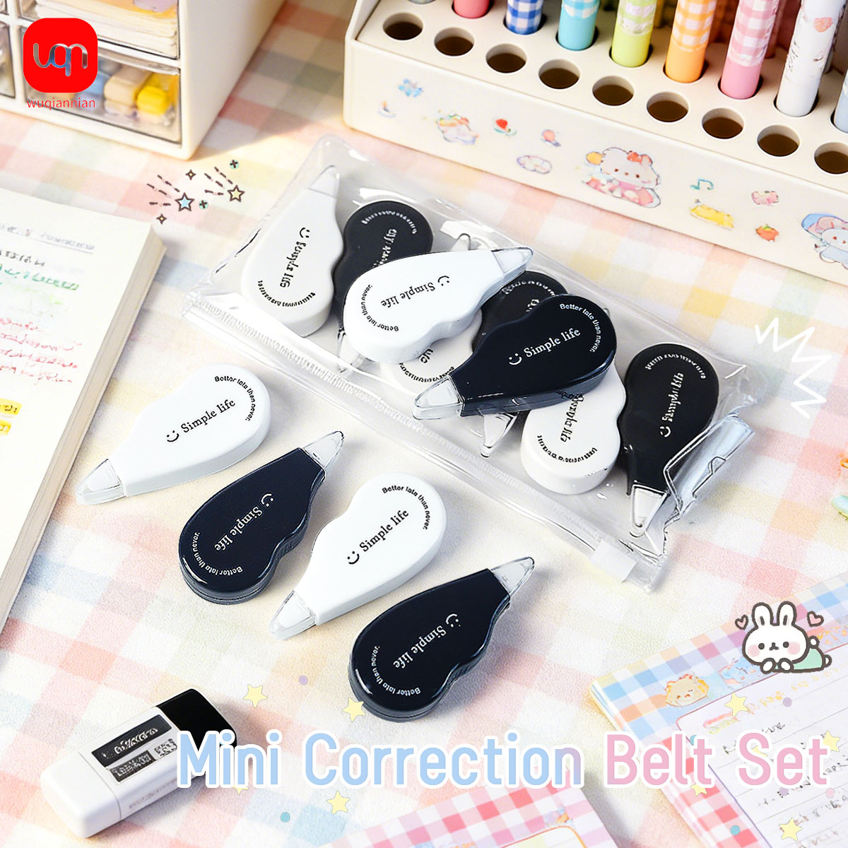 WQN - Black and White Mini Cor - đánh giá và giá Office Supply Office Stationery Items