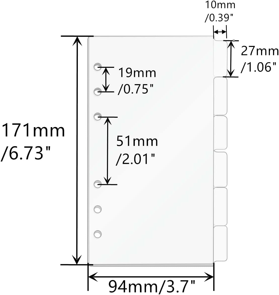 A5/A6/A7 Binder Dividers Plann - đánh giá và giá Index Tab Divider