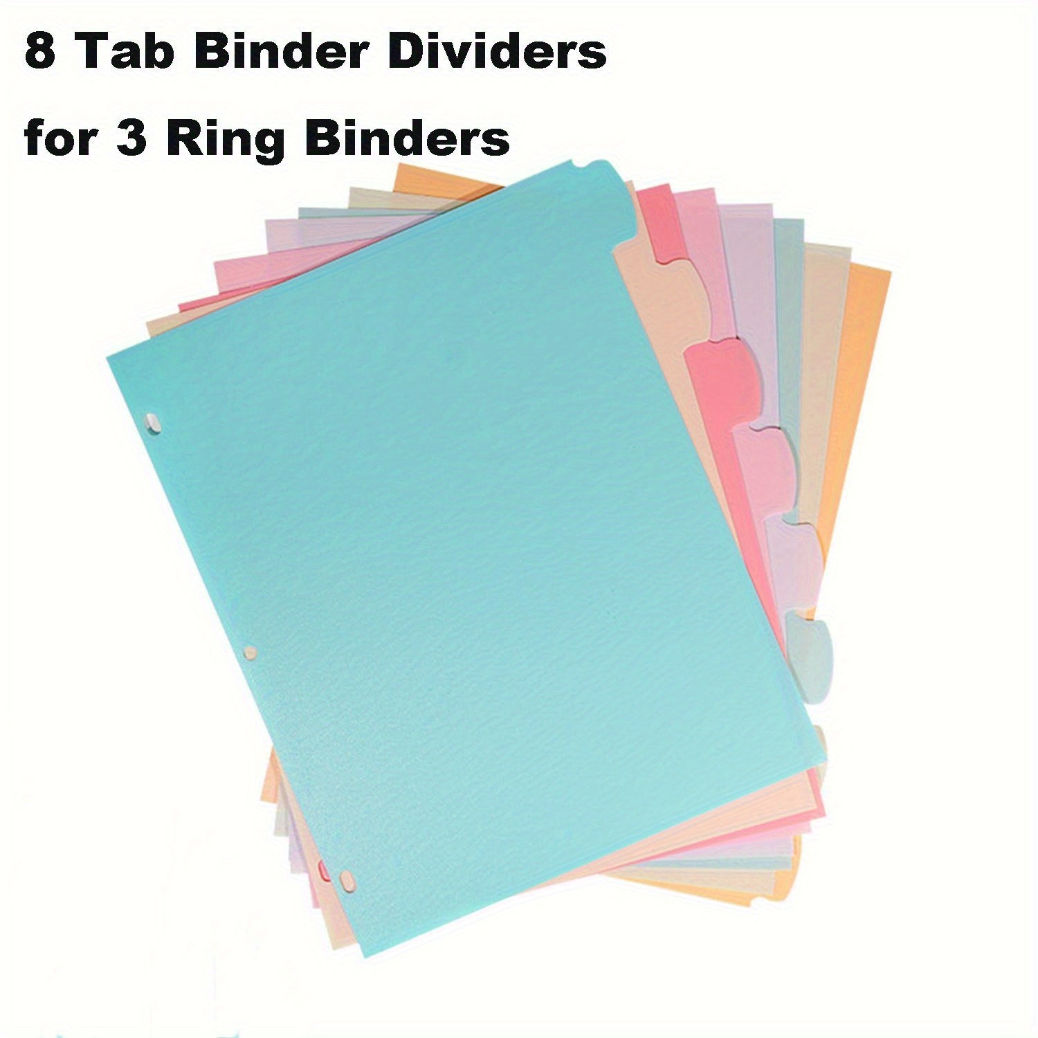 8 Tab Binder Dividers for 3 Ri - đánh giá và giá Index Tab Divider