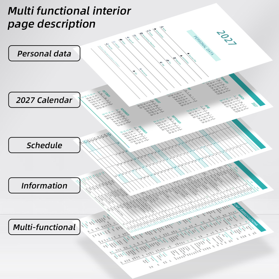 2027 Daily Planner Calendar Di - đánh giá và giá Graph Paper Pad