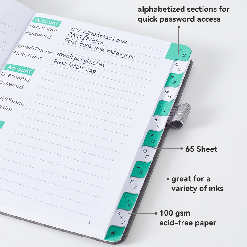1pc Compact Password Keeper Bo - đánh giá và giá Index Tab Divider
